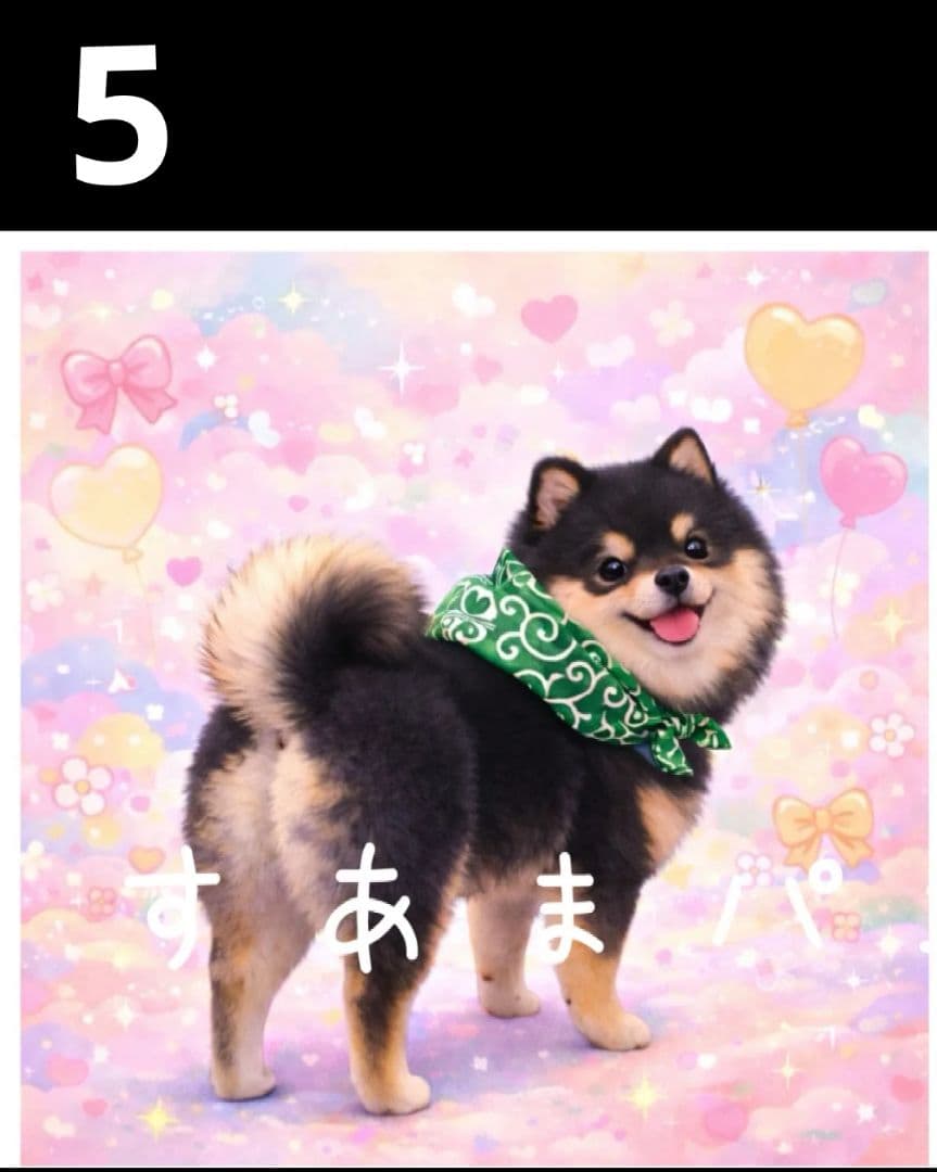 オーダーページ　ハンカチ　84ゆめかわ唐草わんこ柄　ハンドメイド1/28