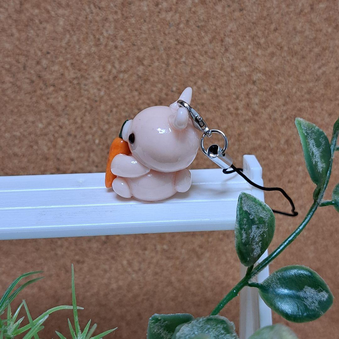 うさぎ_(・×・_∪⌒)οさんストラップ ❣️お試し価格❣️