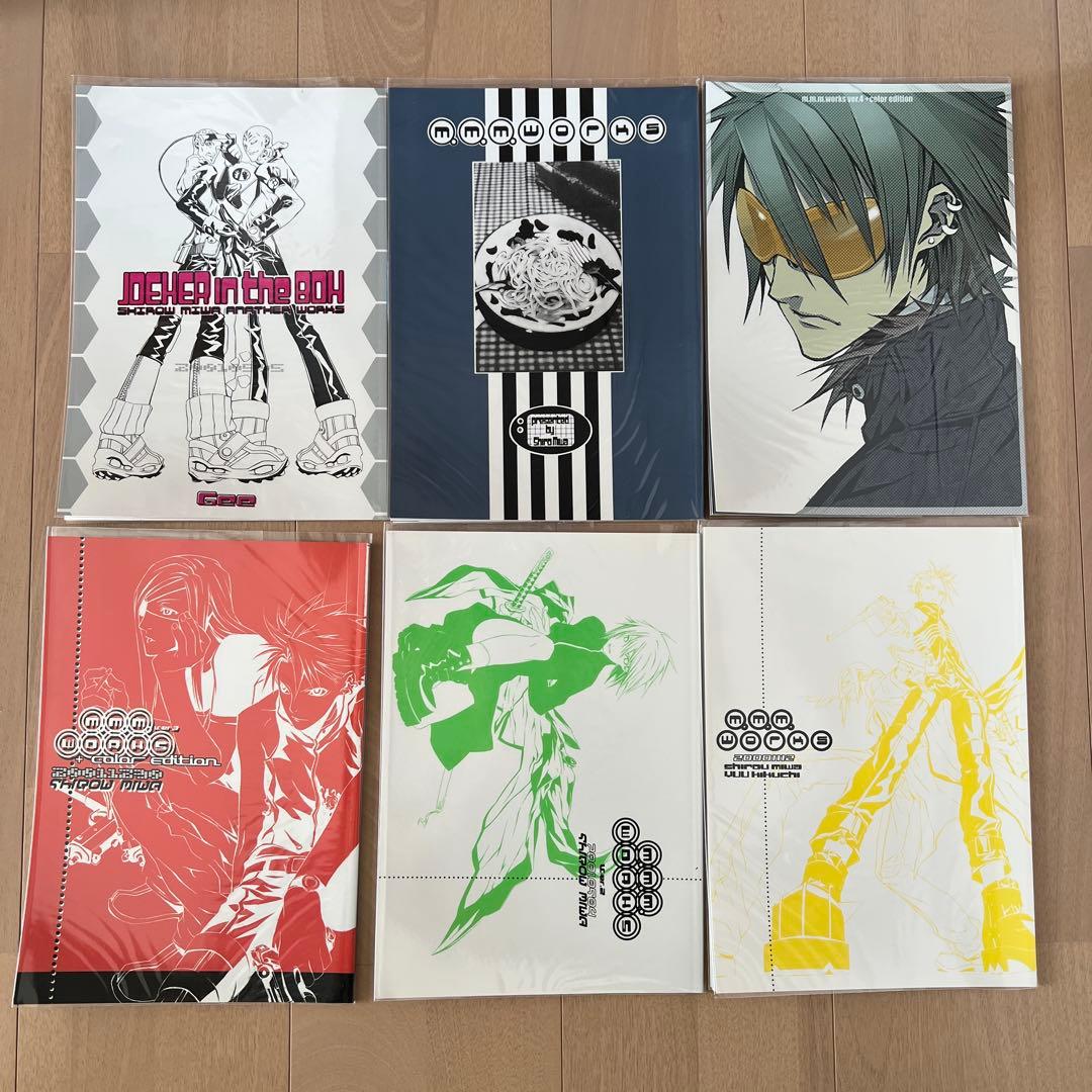 三輪士郎 1998年 初オフセット本 LOOP 画集 ペーパー 他 非売品多数