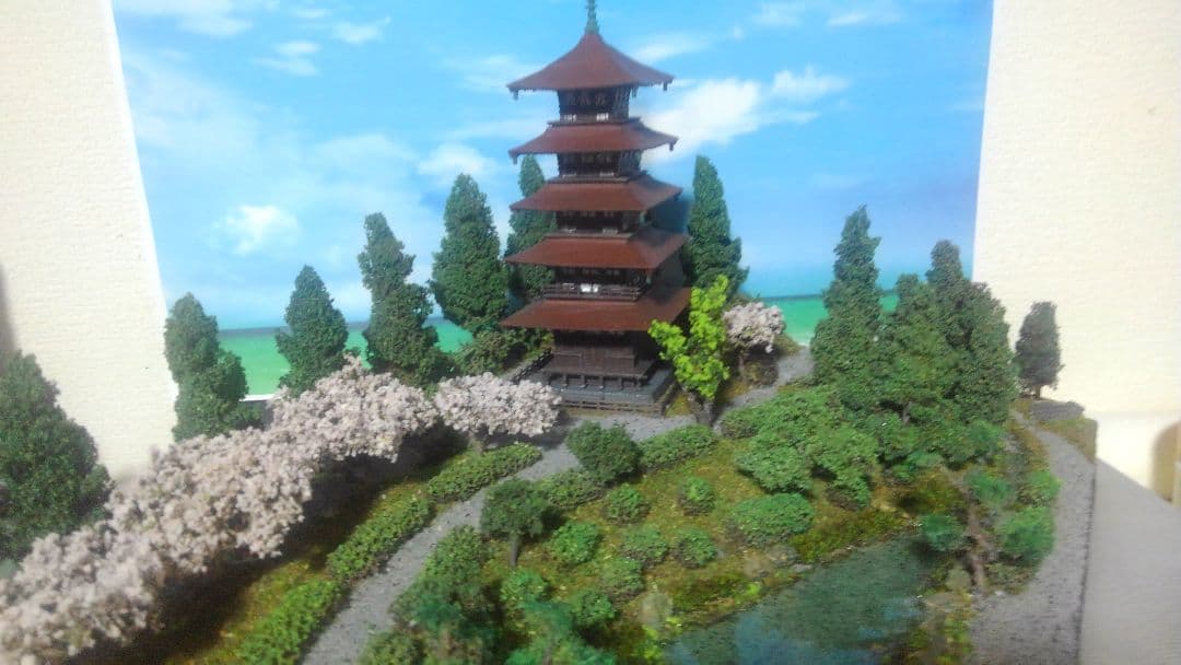改装SP記念‼️✨お寺✨桜咲く✨瑠璃光寺✨五重の塔✨SPハイグレード仕上げ