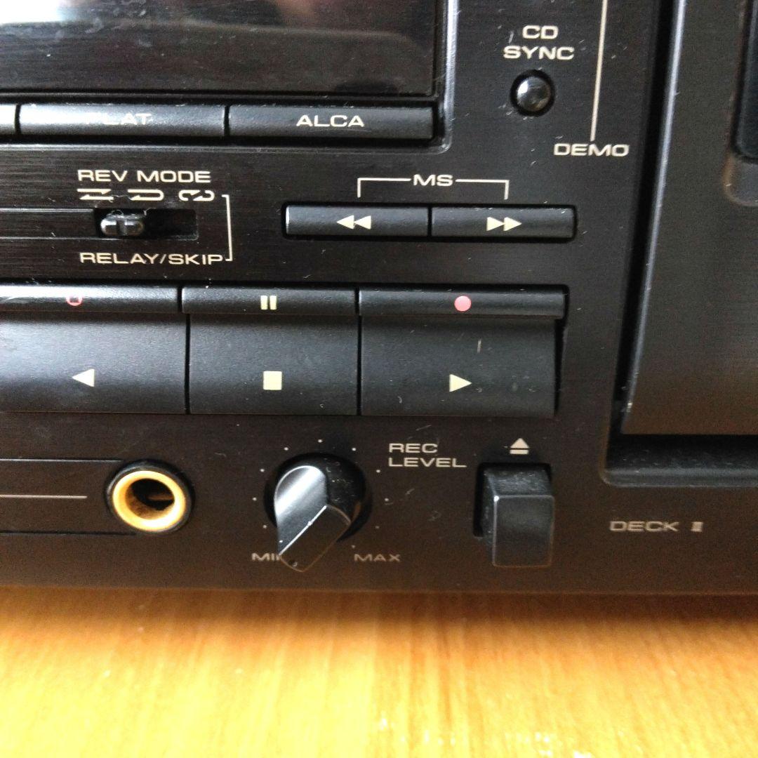 Pioneer T-W01AR ステレオダブルカセットデッキ・リモコンと説明書付
