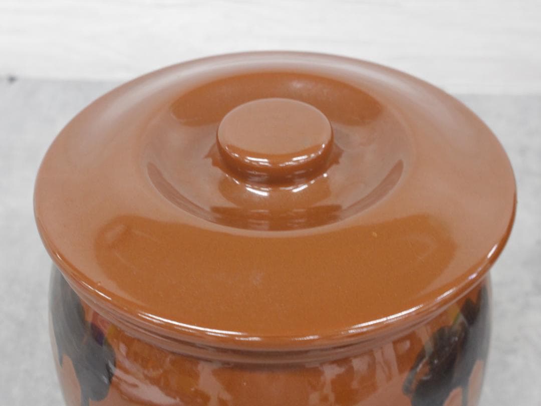 ▲2個セット 常滑焼 蓋付き甕 漬物鉢 梅干し 味噌 容器