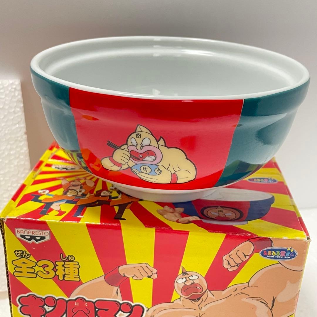 キン肉マン　グルメ超人たちの熱きどんぶりバトル全3種　バンダイ当時物 未使用品
