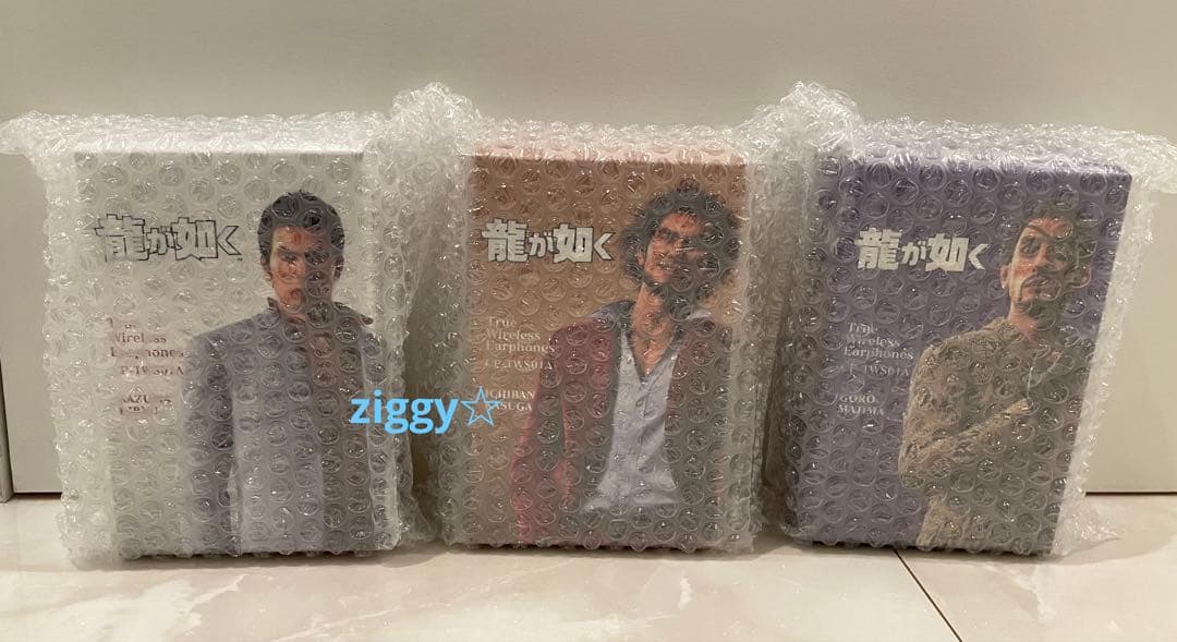 龍が如く ONKYO イヤフォン(桐生、真島、春日) 3個セット