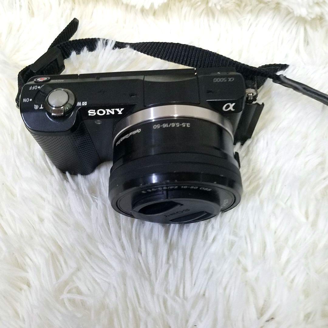 【美品】SONY デジタルカメラ ミラーレス α5000 三脚付き 動作確認済み