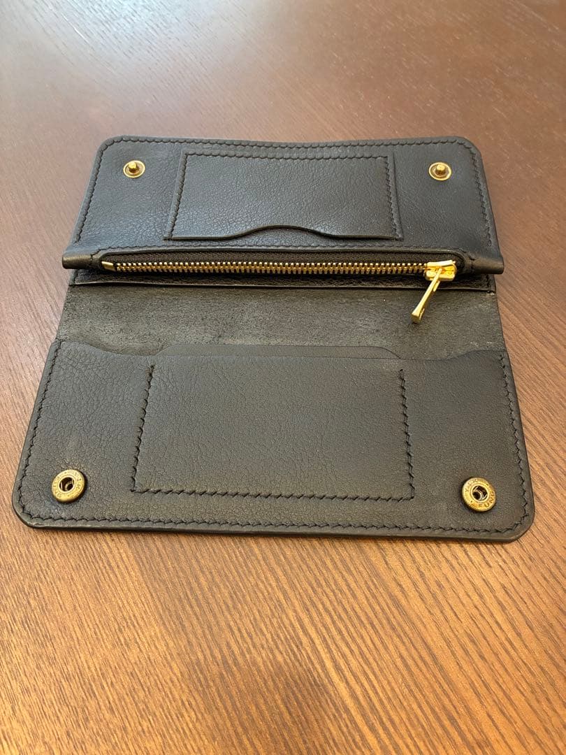ロングトラッカーウォレット　ハンドメイド　レザークラフト