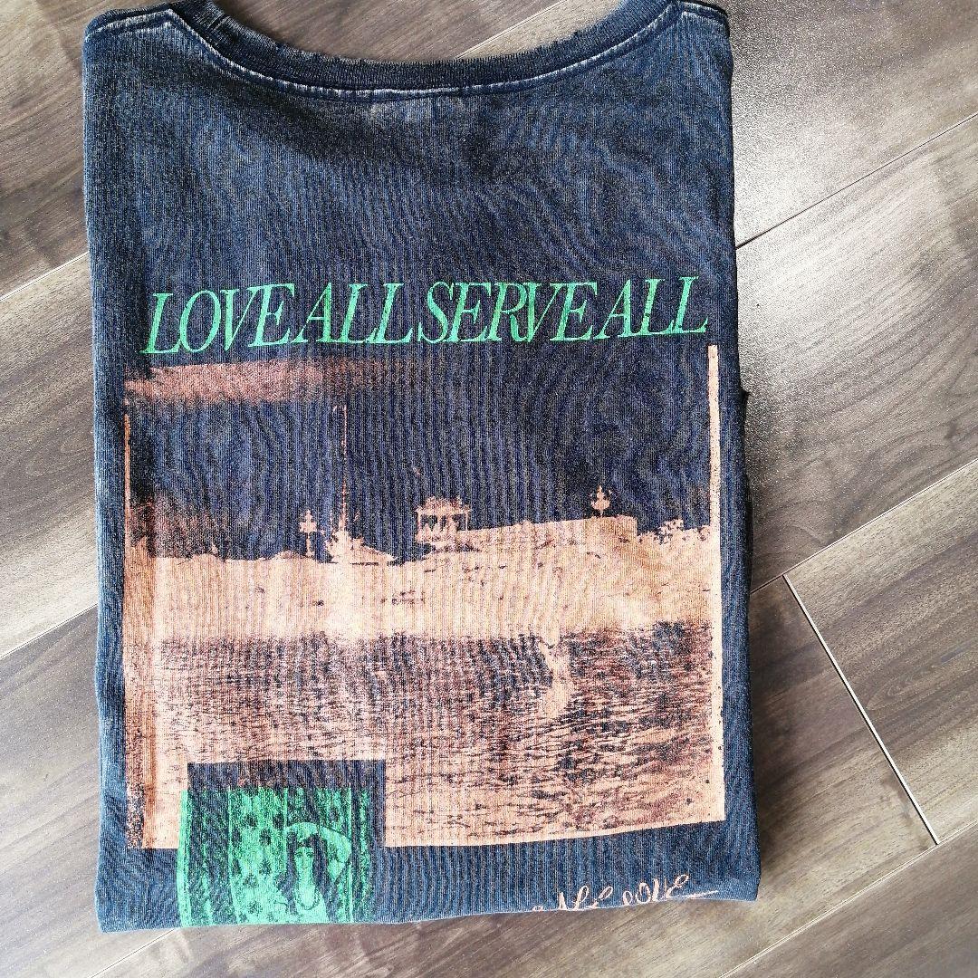 藤井風 LOVE ALL SERVE ALL ダメージTシャツ　 Lサイズ