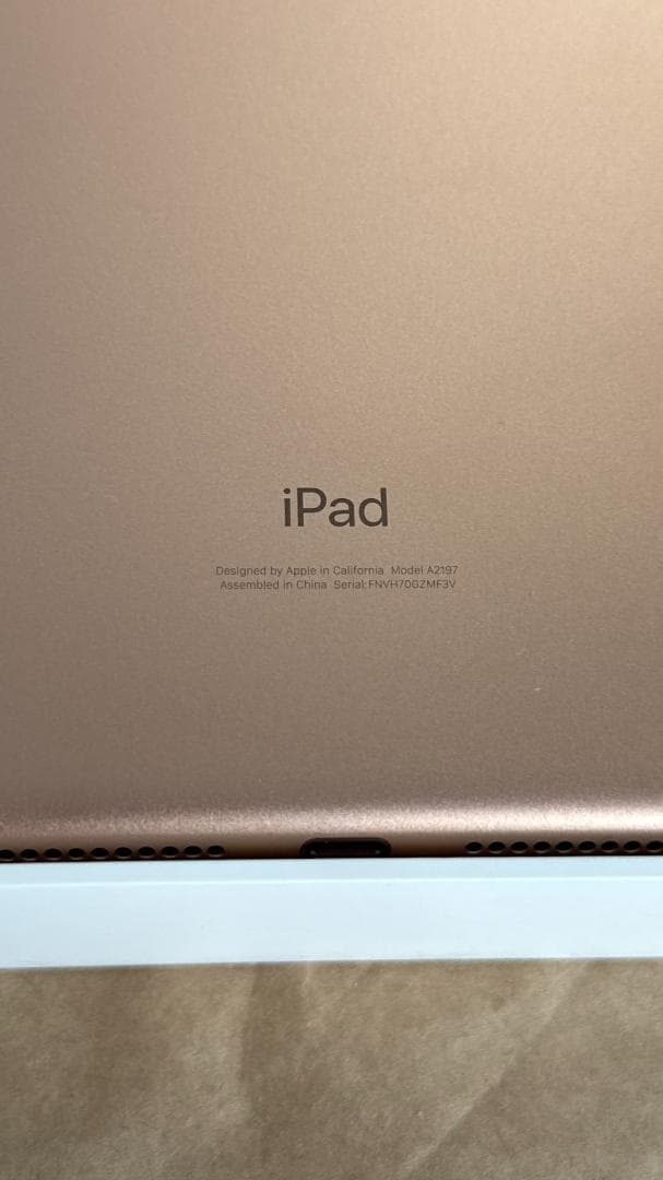 【ジャンク品】iPad Wi-Fi 128GB - ゴールド（第7世代）