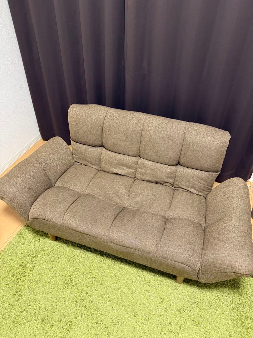 ニトリ カジュアルソファー　ポケットO二人掛け 使用期間　1年