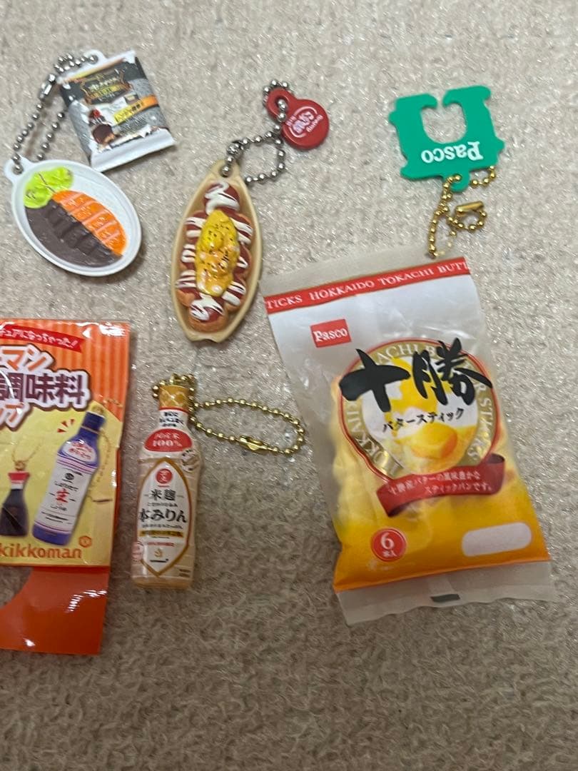 ミニチュア　ストラップ　まとめ売り　くら寿司　きつねうどん　キッコーマン　十勝