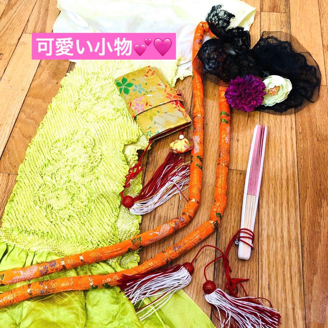 七五三豪華正絹7歳フルセット‼️人気赤地暈し⭐︎舞花金彩煌びやか逸品