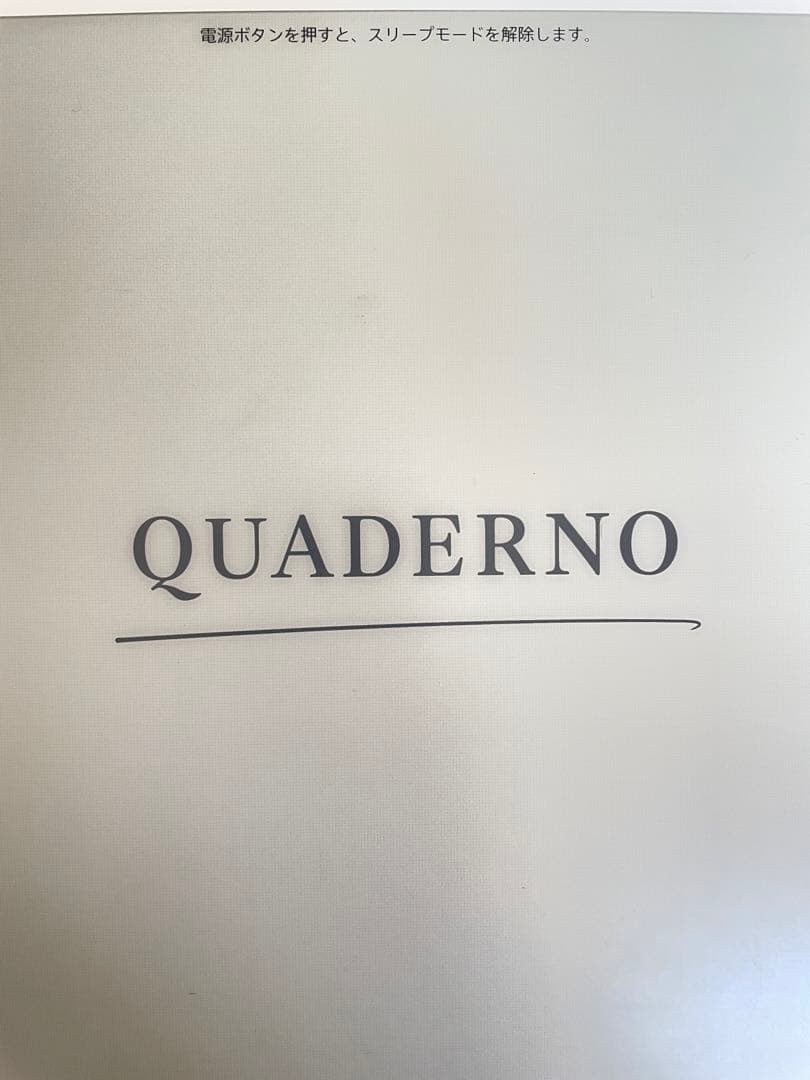 QUADERNO A4サイズ 電子書籍リーダー本体
