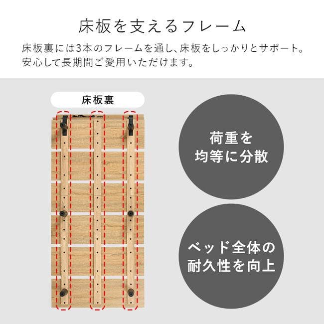 送料無料ベッドフレーム シングルベッド コンセント付すのこベッド 新品（845）