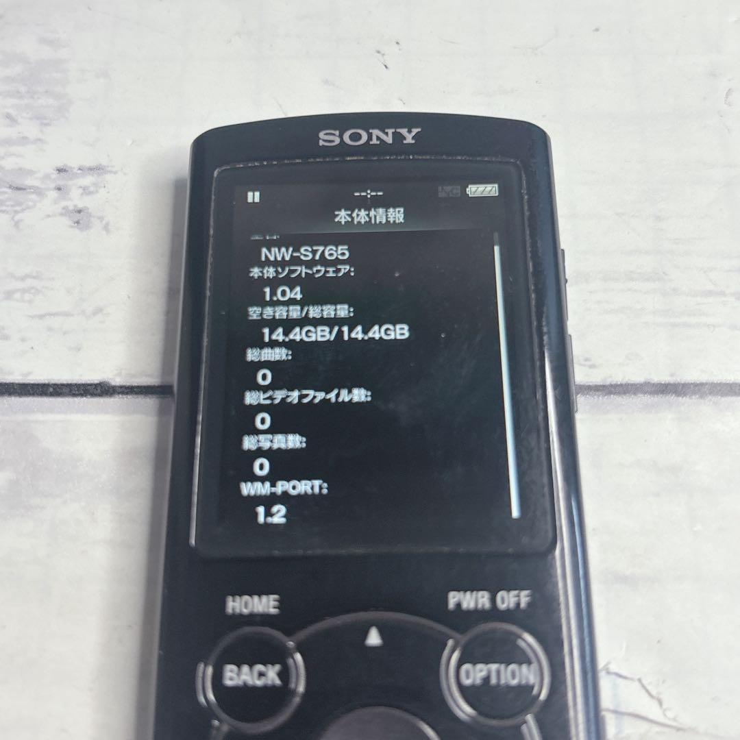 【美品】ソニー ウォークマン　NW-S765 16GB ブラック