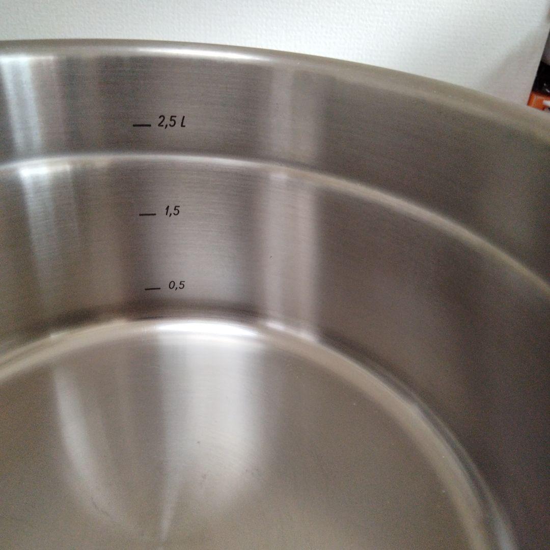 【週末お値下げ】WMF ステンレス 両手鍋 20cm 約3.5L