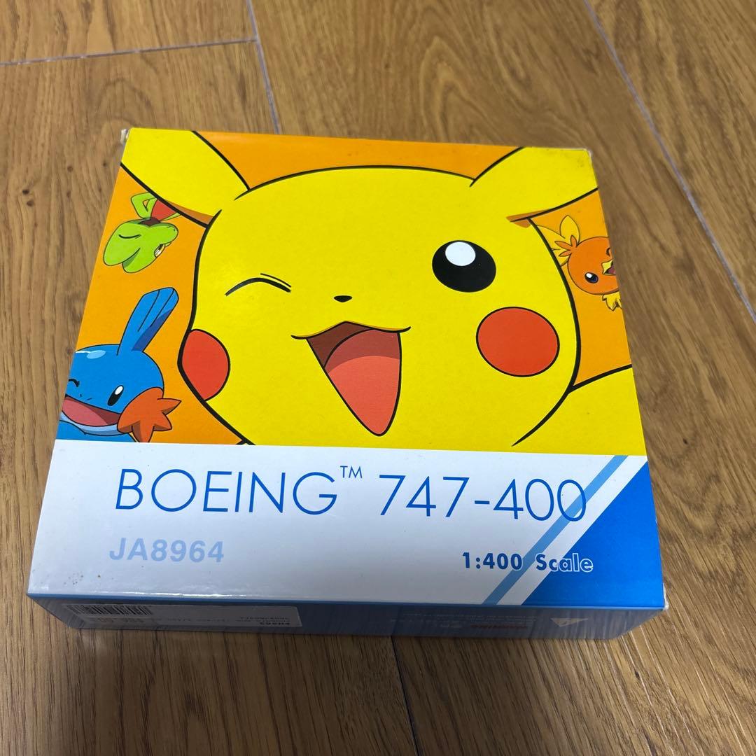 飛行機模型　全日本ANA ボーイング747-400 1/400 ポケモンジェット