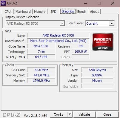 MSI Radeon RX5700 グラフィックボード グラボデュアルファン