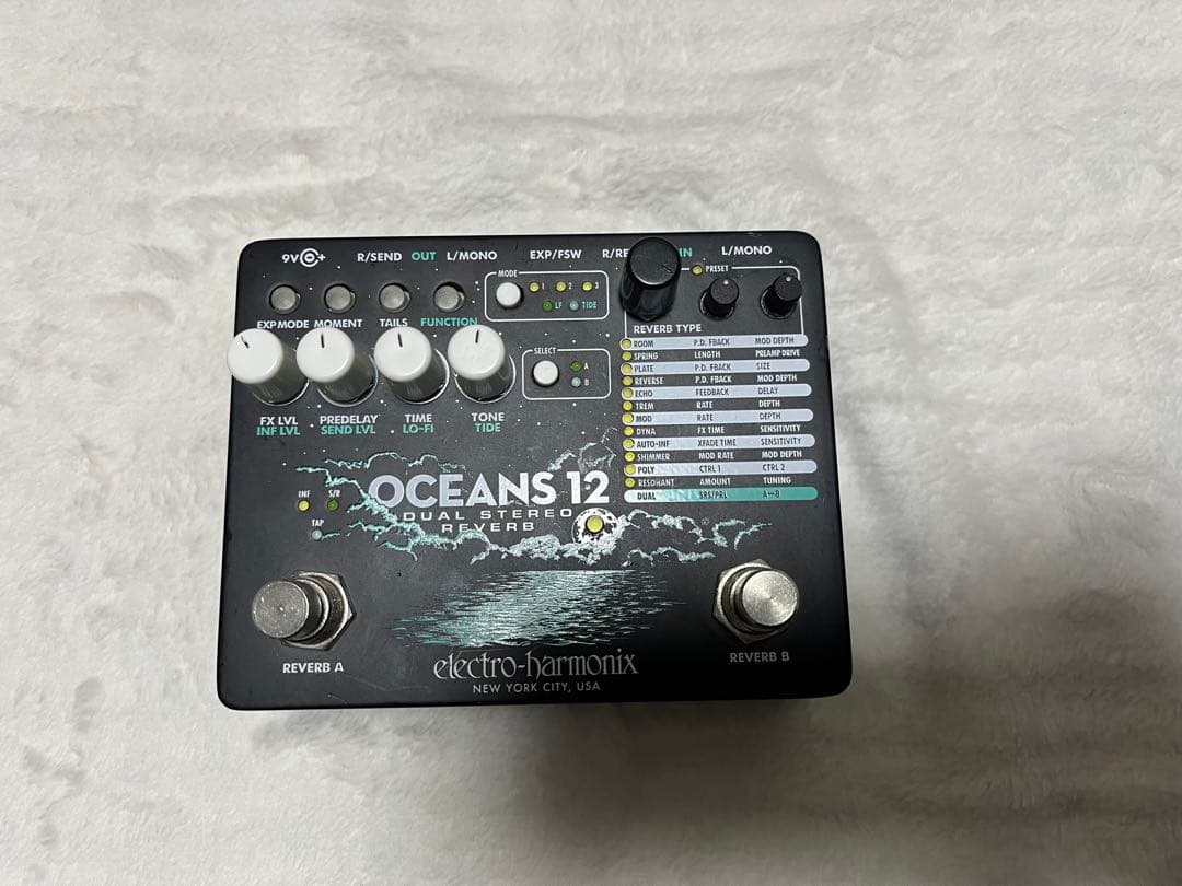 electro-harmonix OCEANS 12 リバーブ