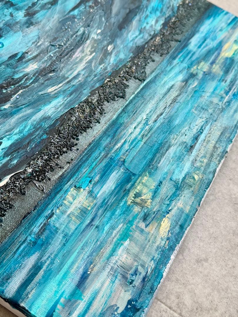 アクリル画テクスチャーアートno.174抽象画キャンバスアートパネル風景画