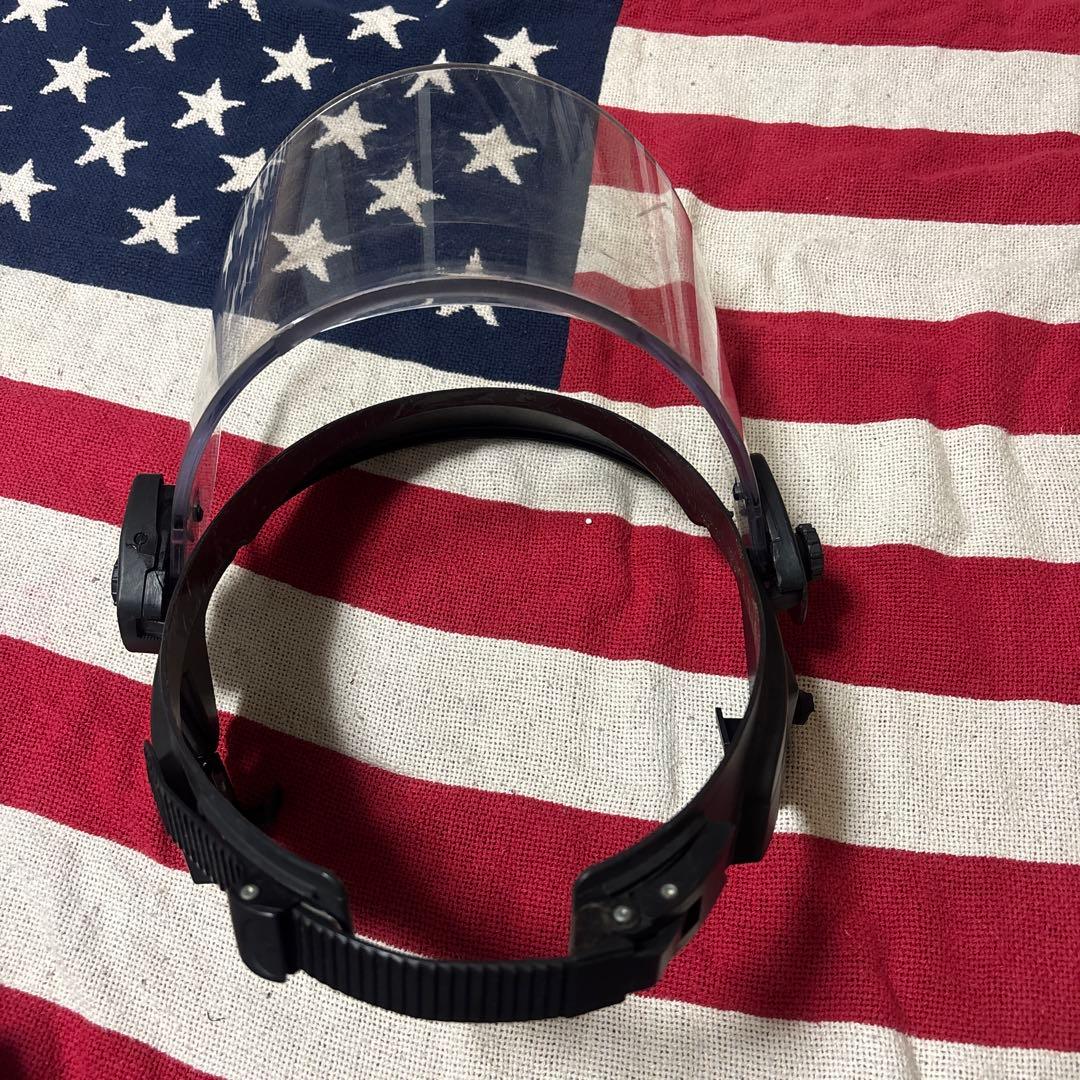 実物PAULSONフェイスシールド米警察装備CAGE CODE12858 B36