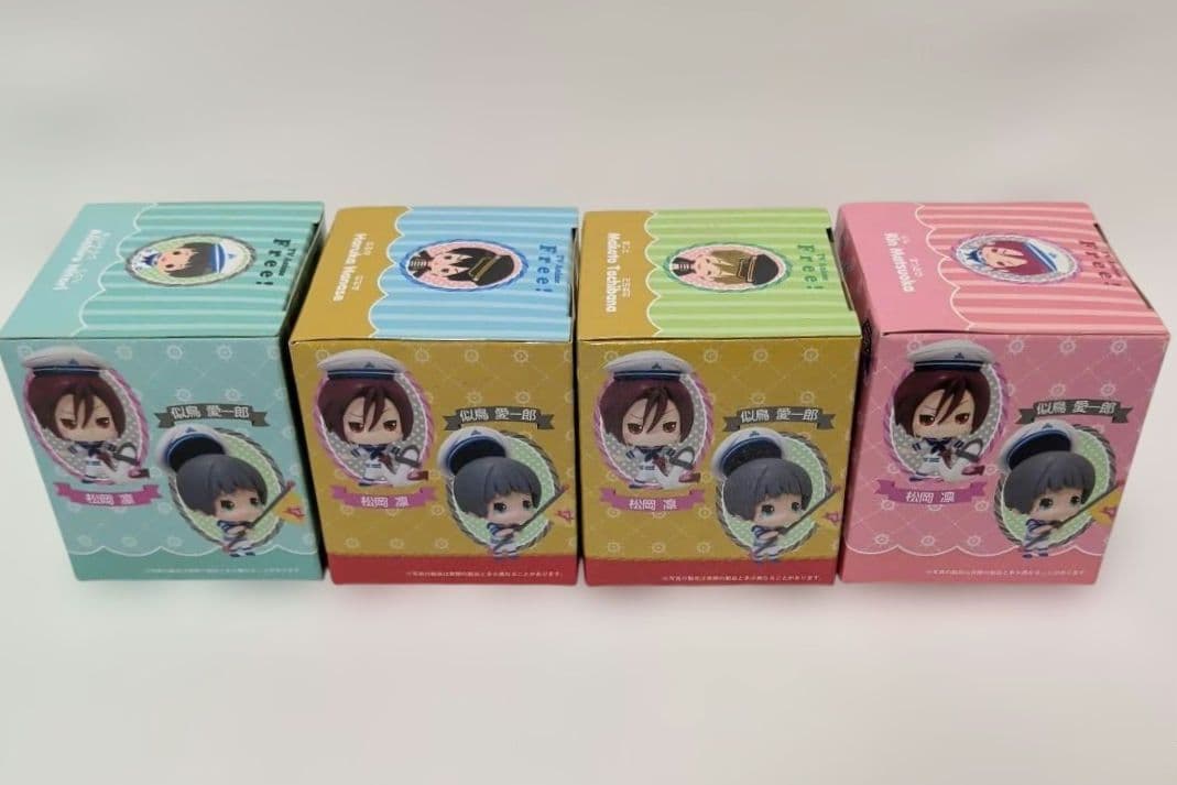 オマケ付き！アニメ free! フィギュア 2種 ディフォルメフィギュア 全4種