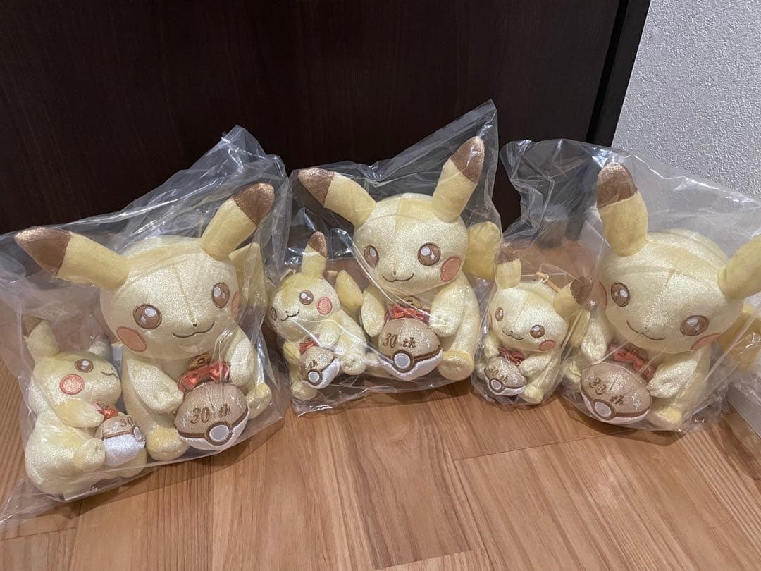 ポケモン 30周年 ぬいぐるみ マスコット ピカチュウ セット ピカピカ7セット
