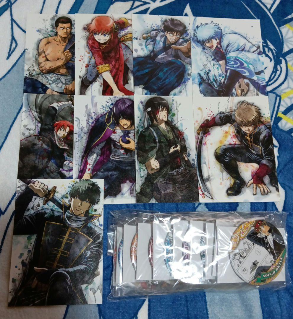 銀魂　沖田総悟　HEROES缶バッジ　ポストカード　コンプリートセット