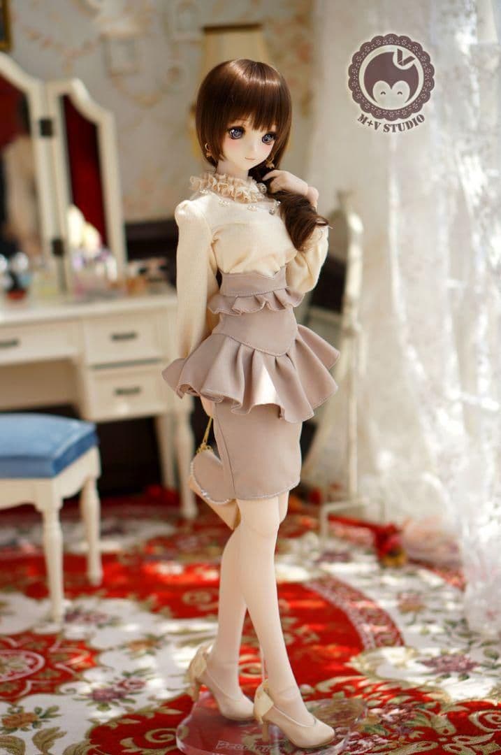 H53 BJD 1/3 ドール　衣装 日常 3点セット　衣装のみ　ハンドメイ
