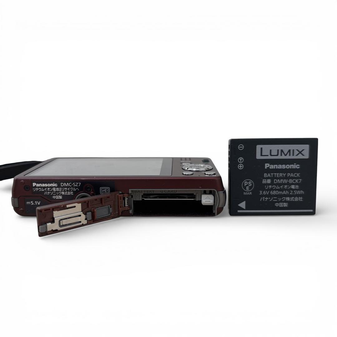 【動作品】Panasonic LUMIX DMC-SZ7 ブラウン 付属品あり