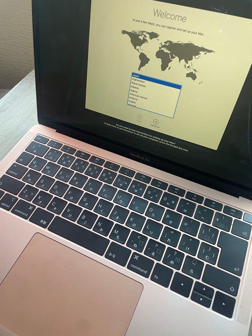 MacBook Air ローズゴールド