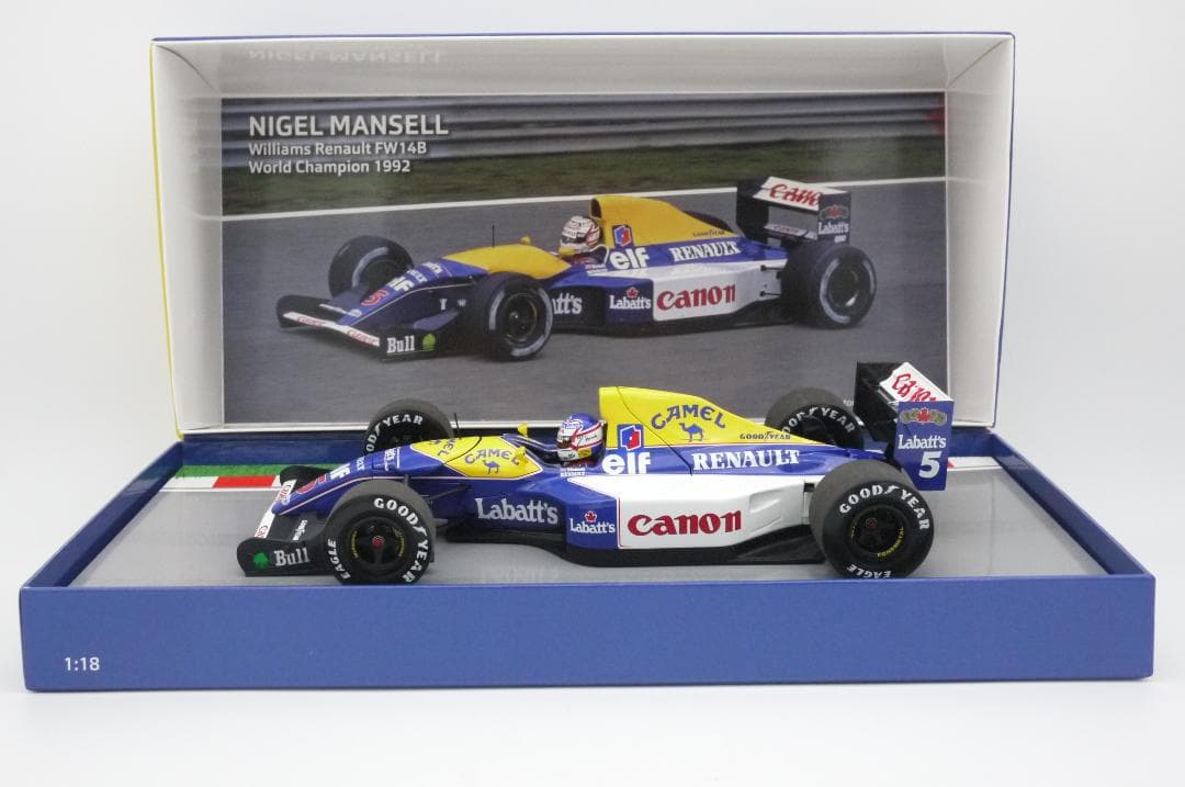 1/18 ウィリアムズ FW14B キャメル N.マンセル チャンピオン