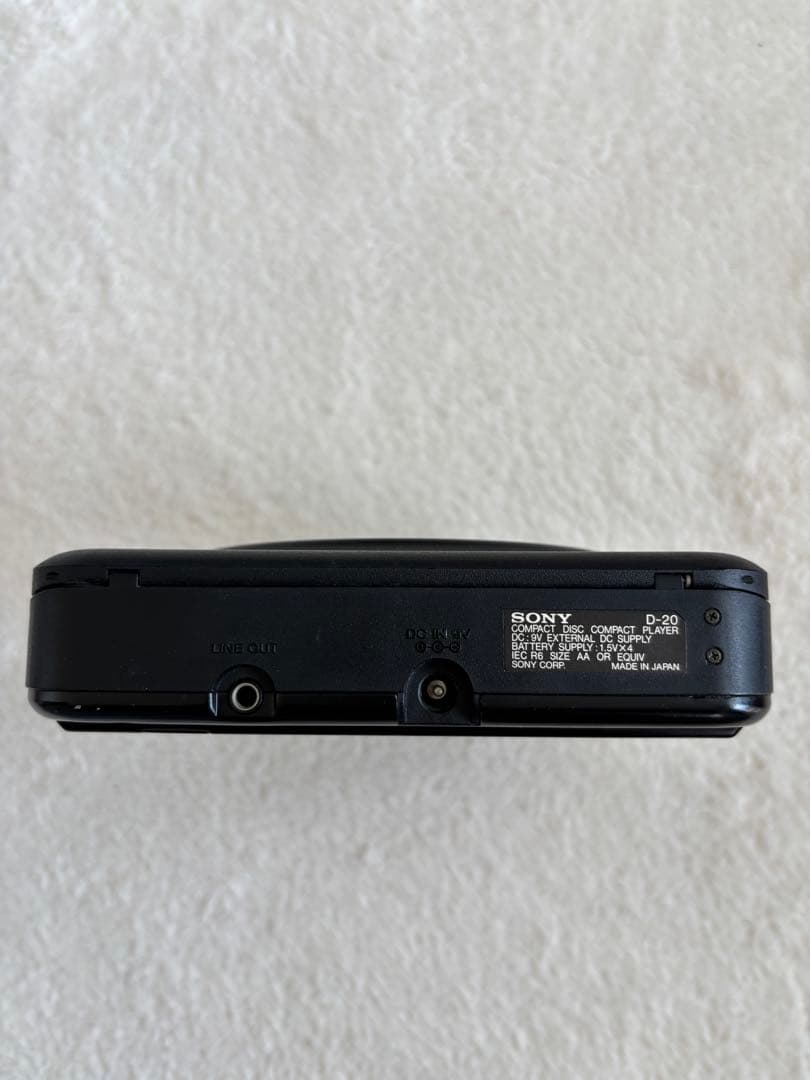 動作確認済　SONY Discman ポータブルCDプレーヤー D-20 日本製