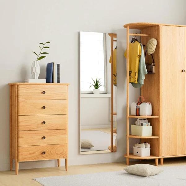 割れない鏡 全身姿見 軽量 安全 W40×H145cm ホワイト