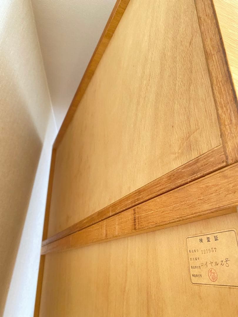 ミラー付き木製ワードローブ収納 クローゼット 洋服箪笥 ハンガーラック洋服収納①