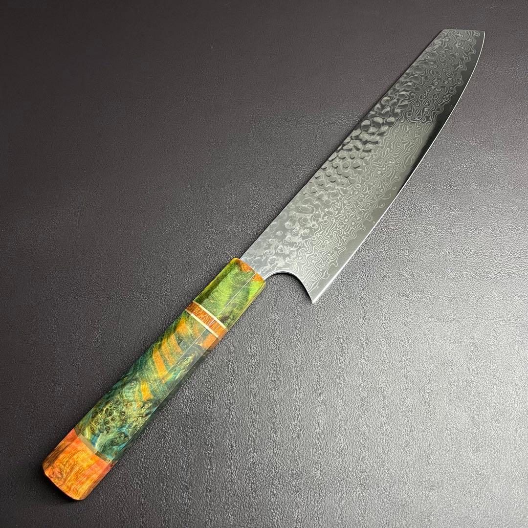ダマスカス 67層 VG10 切付型包丁 210mm 鎚目 ステンレス 料理包丁