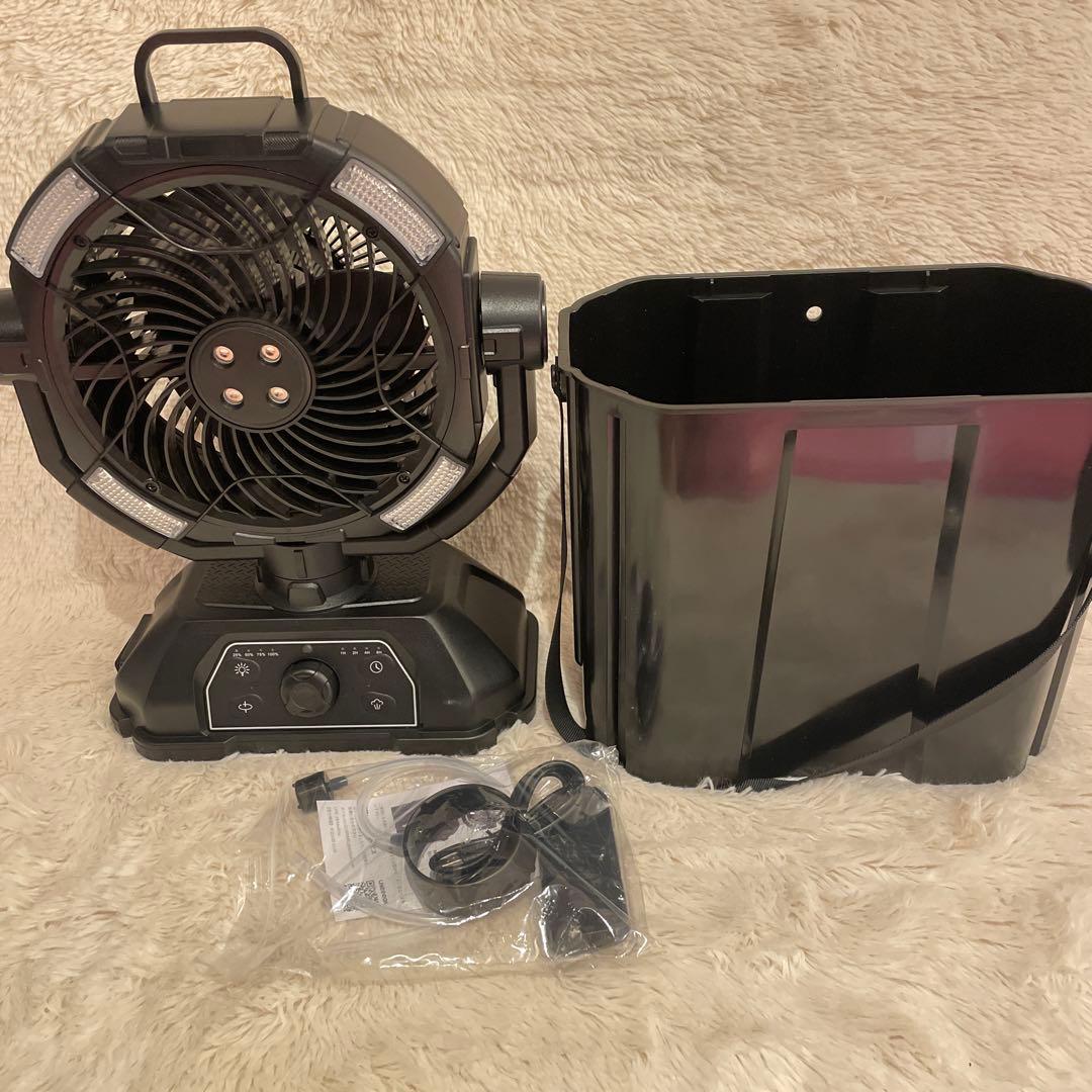 ✨多機能✨ 扇風機 加湿器 加湿扇風機 ポータブル扇風機 アウトドア LED