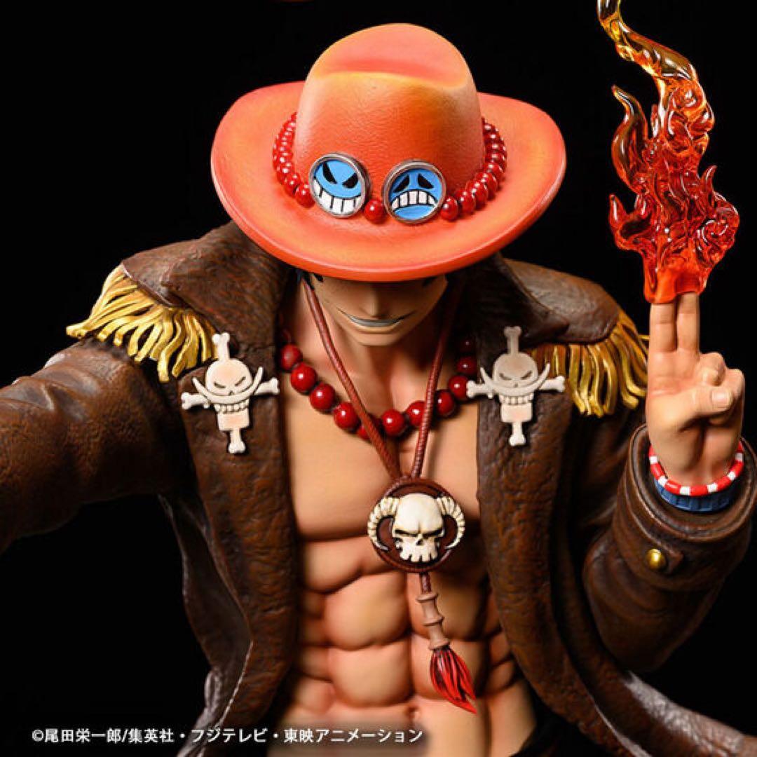 【新品】1/4 フィギュア　ワンピース　ログコレクション　エース