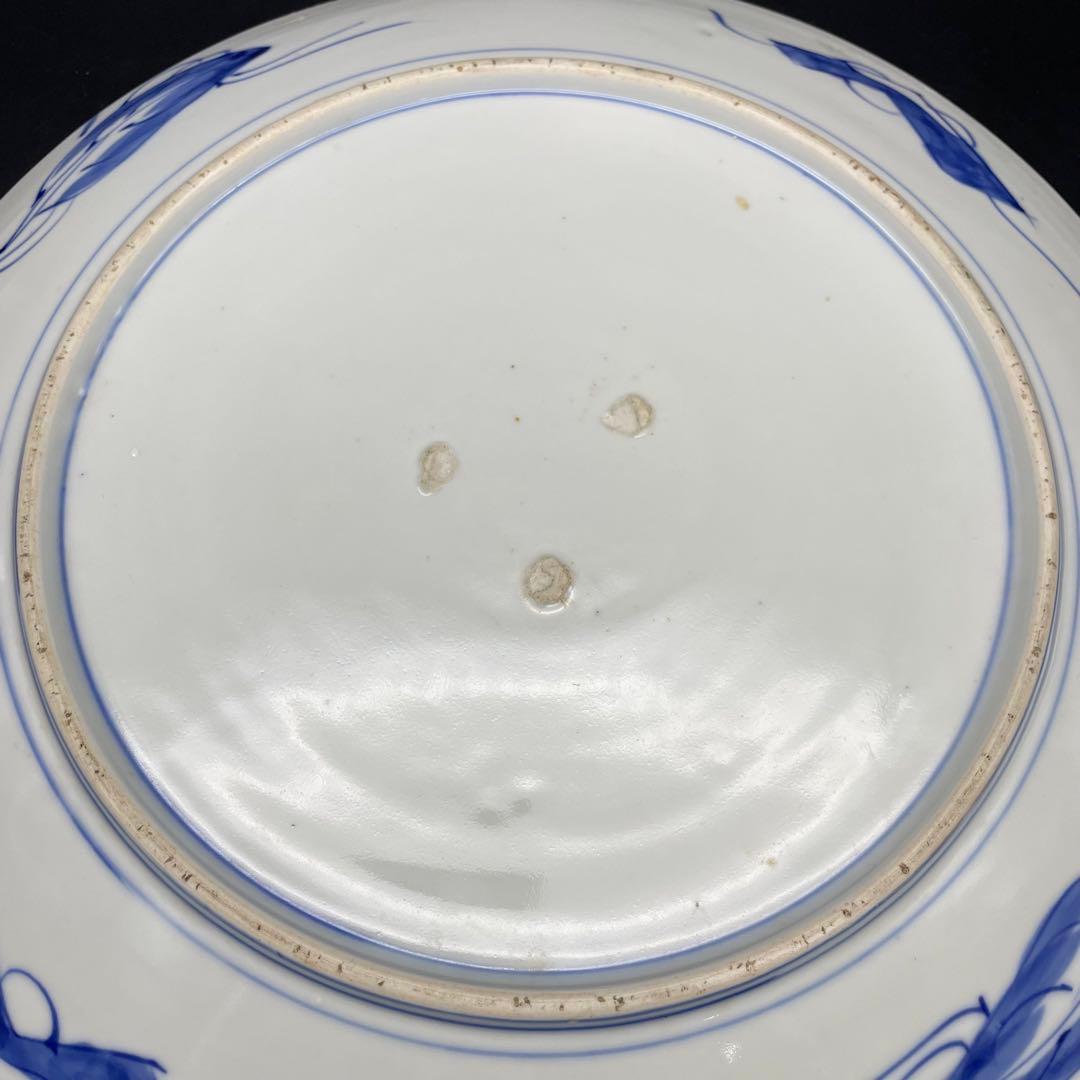 伊万里・有田焼　明治時代　色絵大皿　金彩　飾り皿　37cm