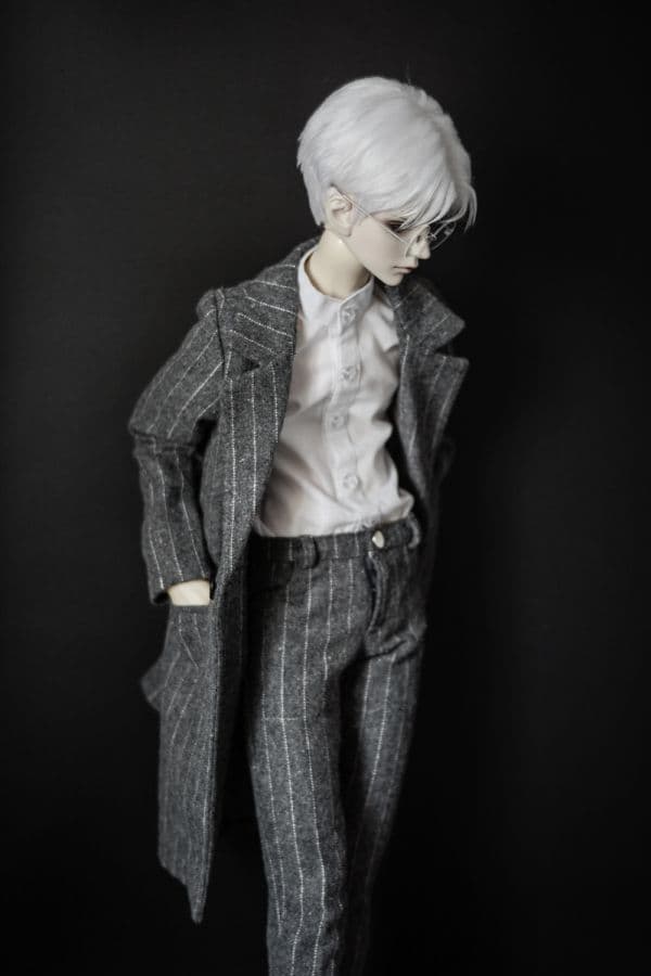 WY39 弁護士 ストライプコート 2点セット スーツ 3分 4分 BJD