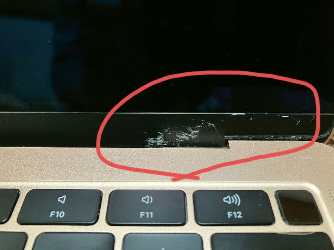 MacBook Air 2018 13インチ ゴールド 凹みあり 充電器なし