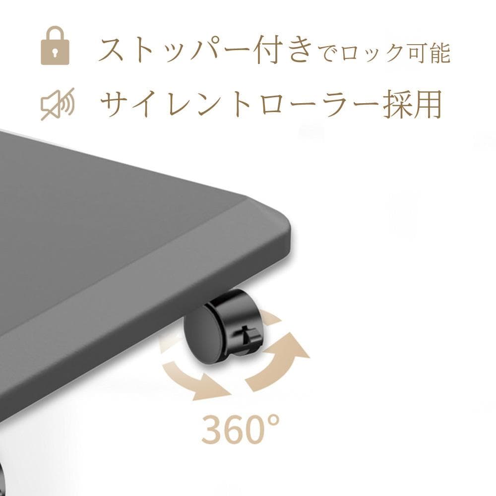 テレビスタンド（ブラック）キャスター付き 32~65インチ 耐荷重40kg