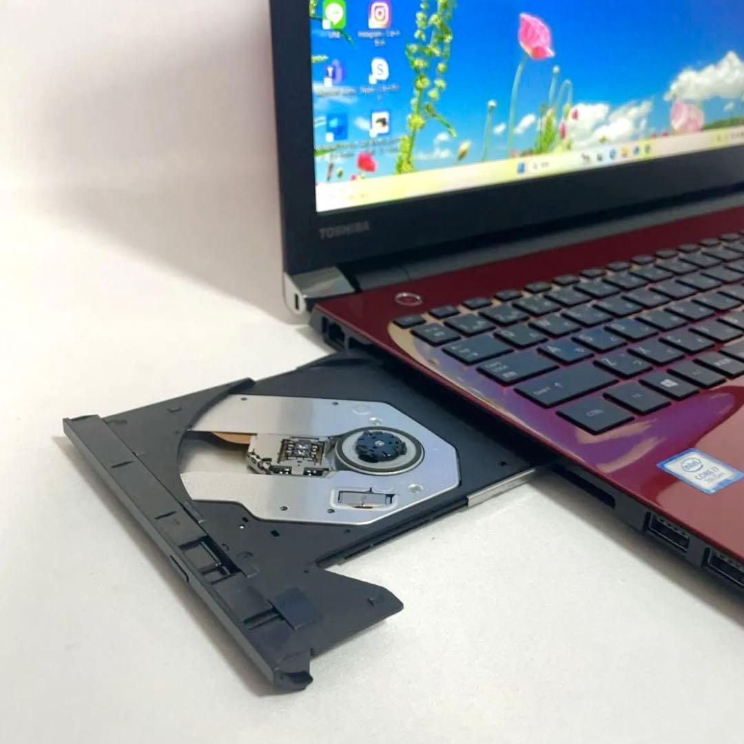 東芝 dynabook T75ERS SSD512GB パソコン レッド PC