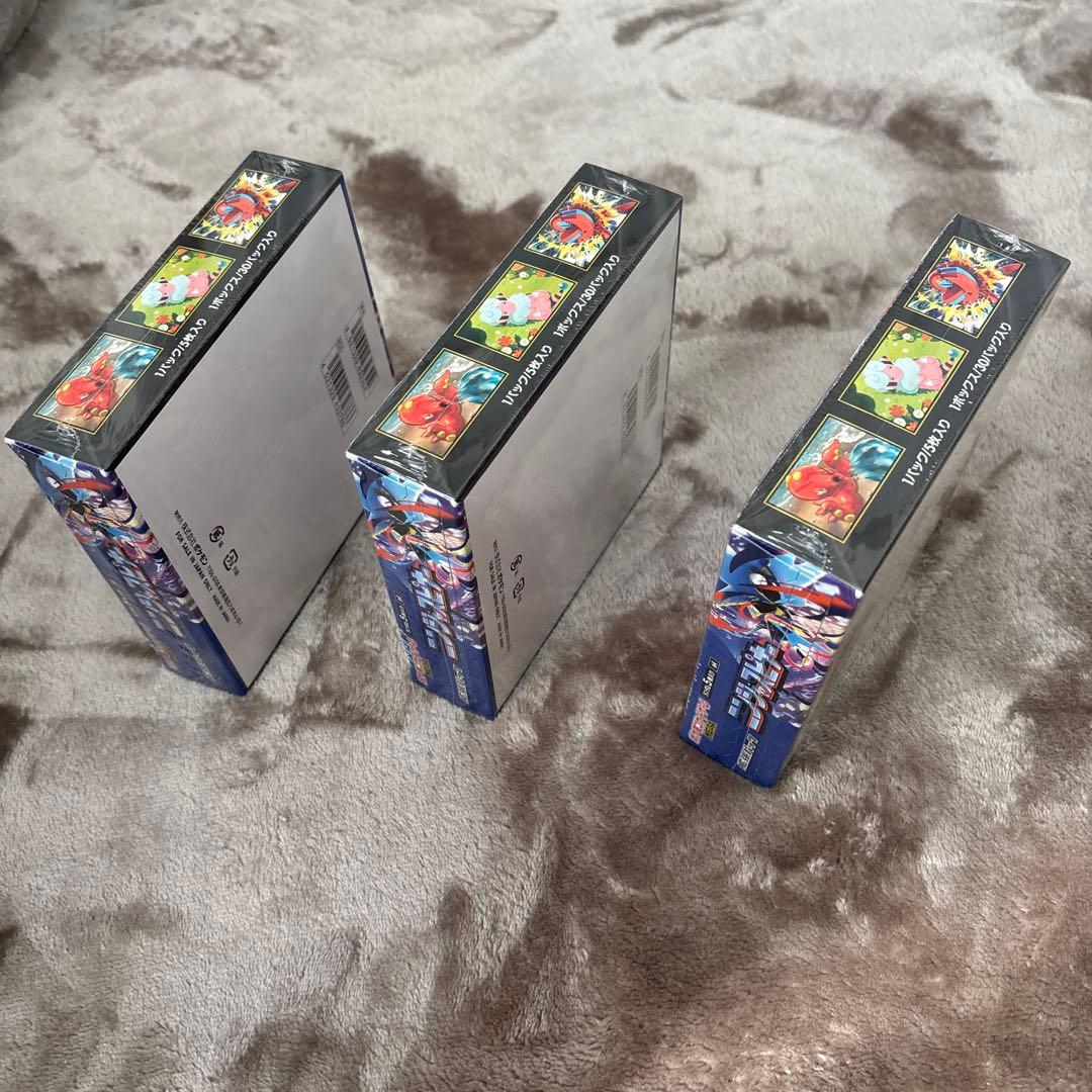 ポケモンカードゲームパック3個セット　ニンジャスピナー　シュリンク付