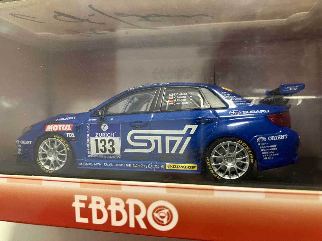 【直筆サイン入り】EBBRO エブロ SUBARU WRX STI 2012