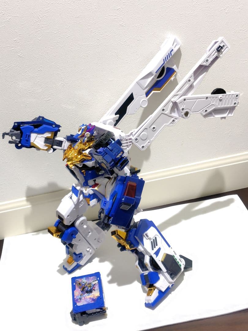【超美品 早い者勝ち！】メタルカードボット 3機合体ブルーコップトリニティ