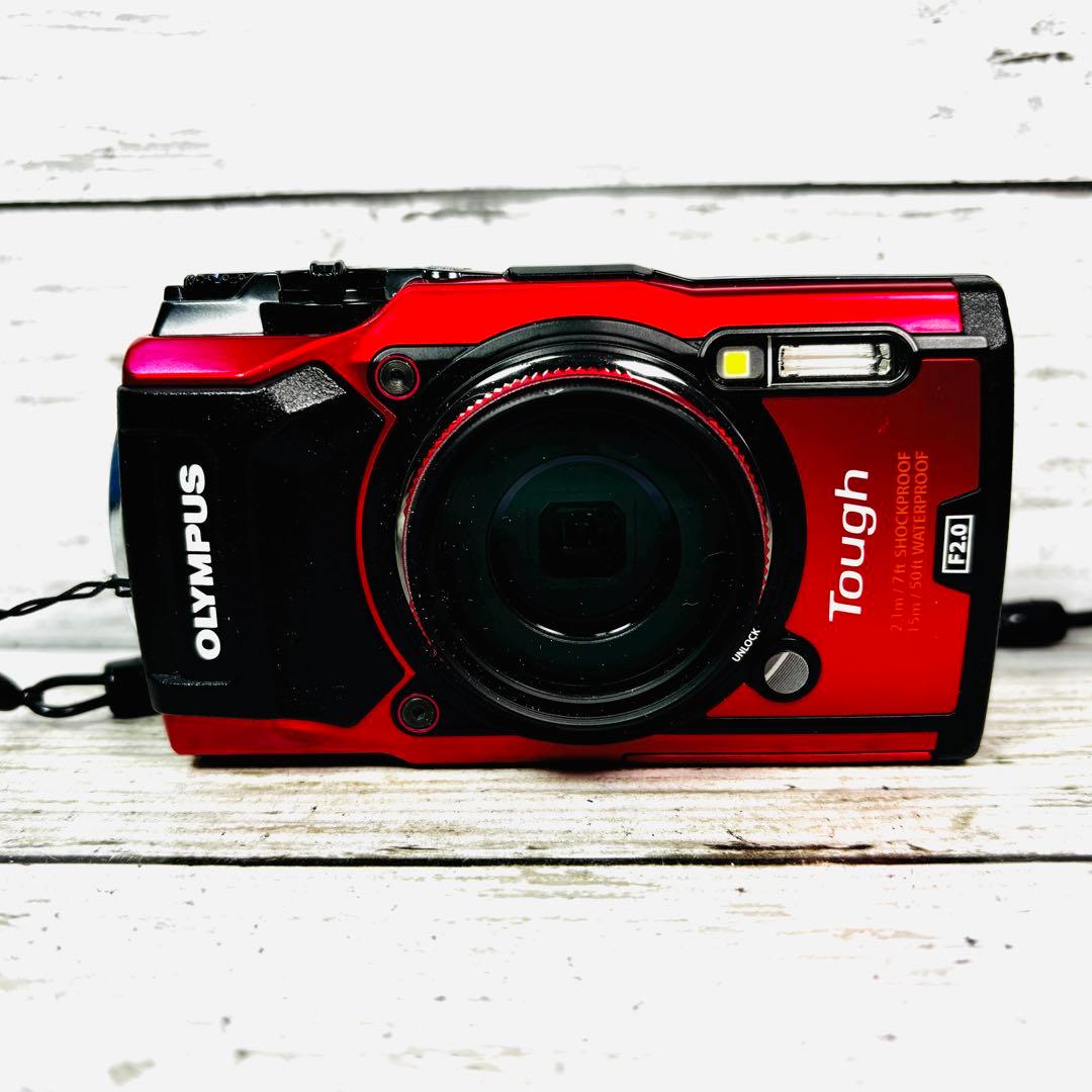 【動作良好】OLYMPUS デジタルカメラ TOUGH TG-5 レッド