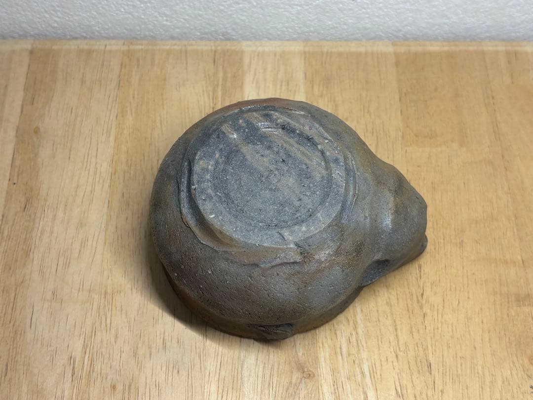 126. 備前焼 宝瓶 登り窯 松 手びねり 急須