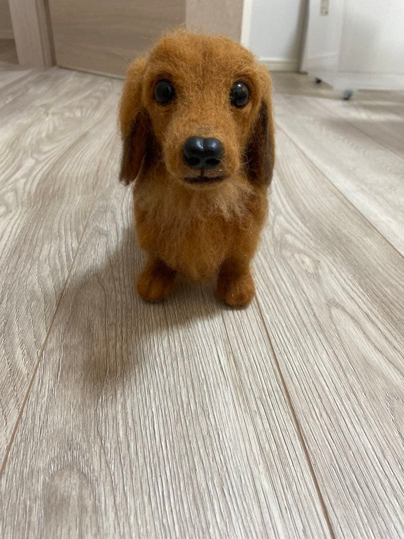 羊毛フェルト 犬のぬいぐるみ　ダックス