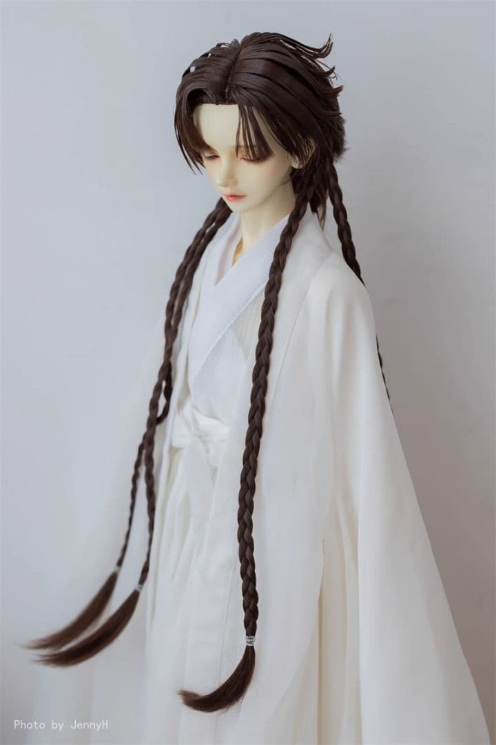 AX598 BJD 1/3 人形 ドール ウィッグ カツラ 耐熱 ハンドメイド