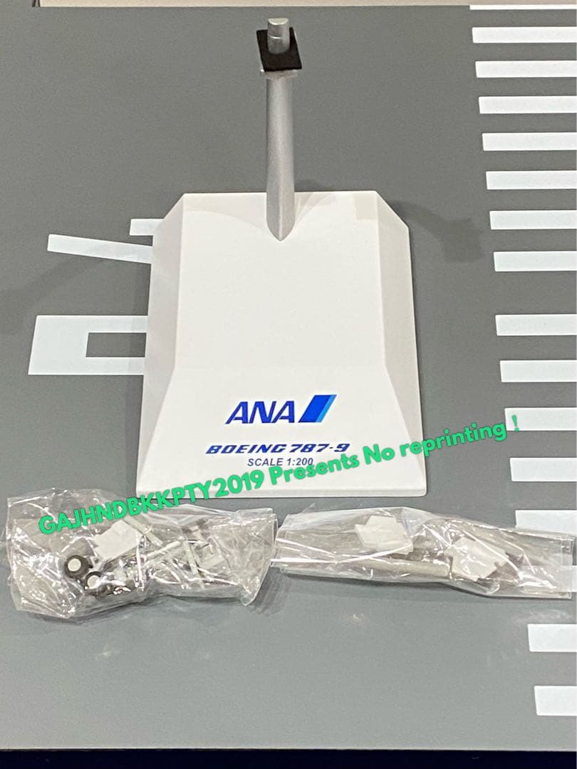 ANA 緑 B787-9 Green Jet 871Aフラップダウン 1/200